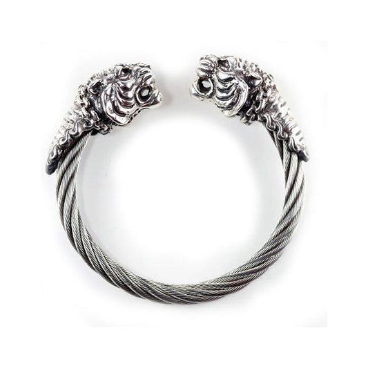 Double Gucci Double Tiger Head Vintage Bracelet